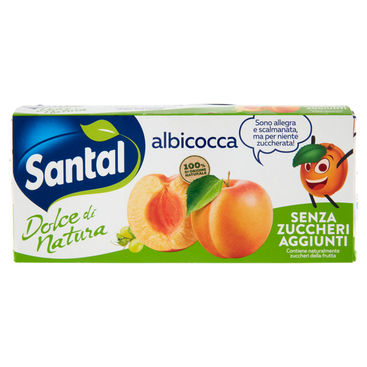 SUCCO SANTAL SENZA ZUCCHERO CON CANNUCCIA ALBICOCCA