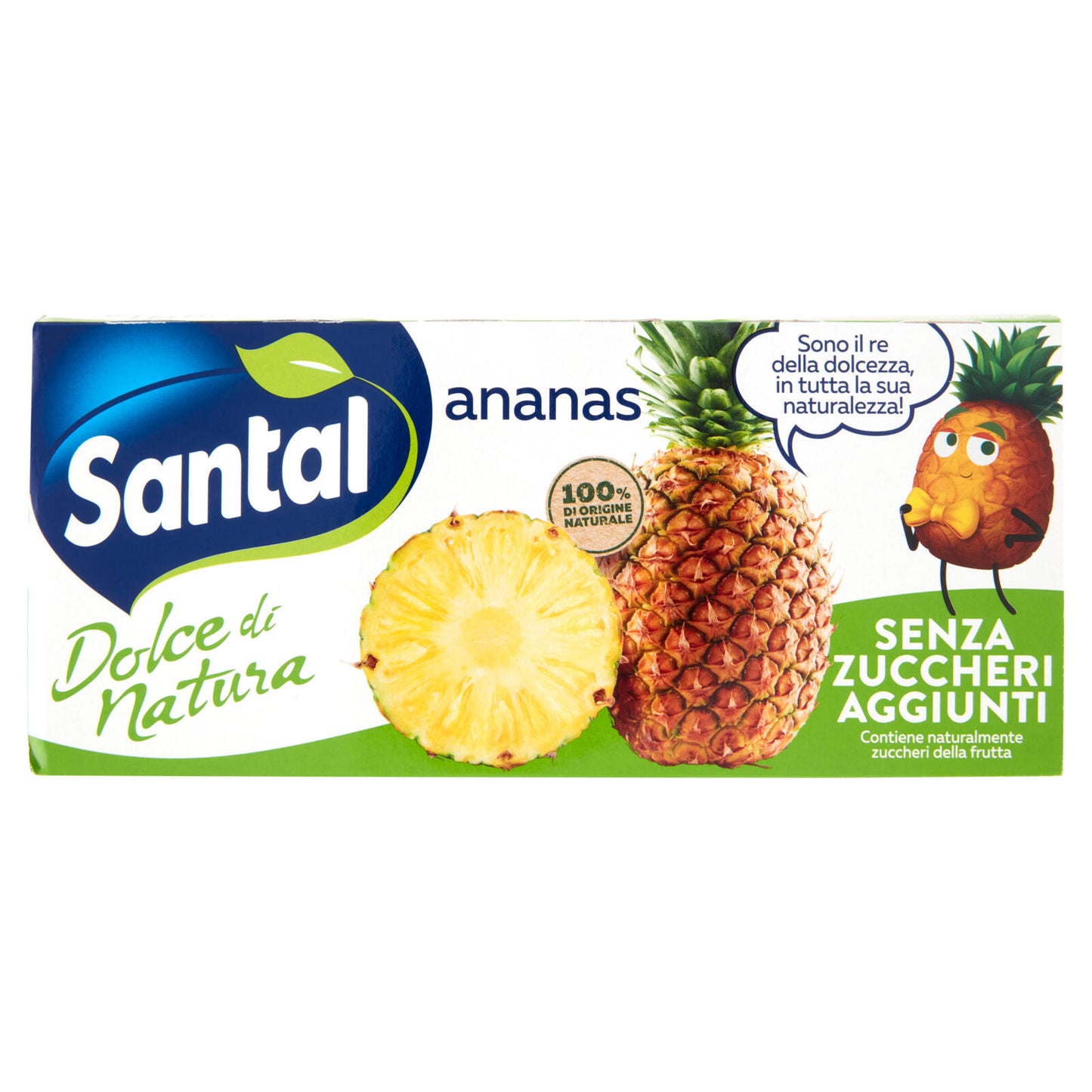 SUCCO SANTAL SENZA ZUCCHERO CON CANNUCCIA ANANAS